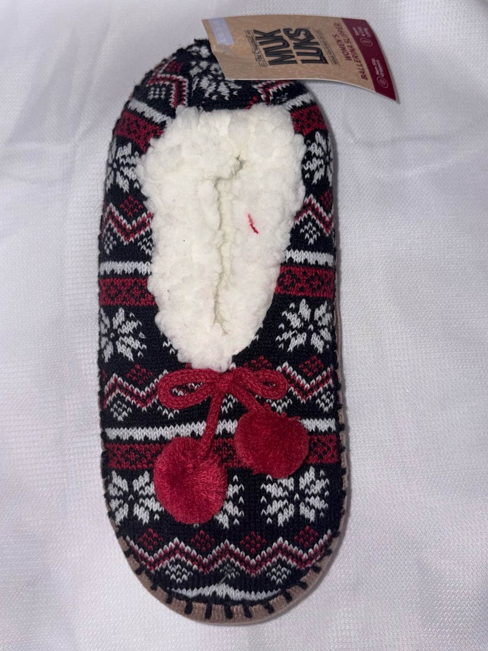 Muk Luks Ballerina Slippers L/XL